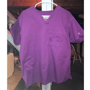 Eggplant Scrub Top